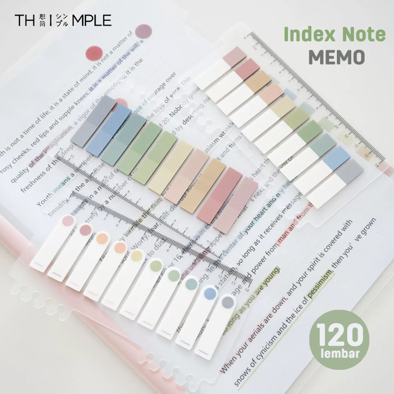 Jual Morandi 200 Lembar Sticky Note /Binder Clip Sticky notes/Memo ...