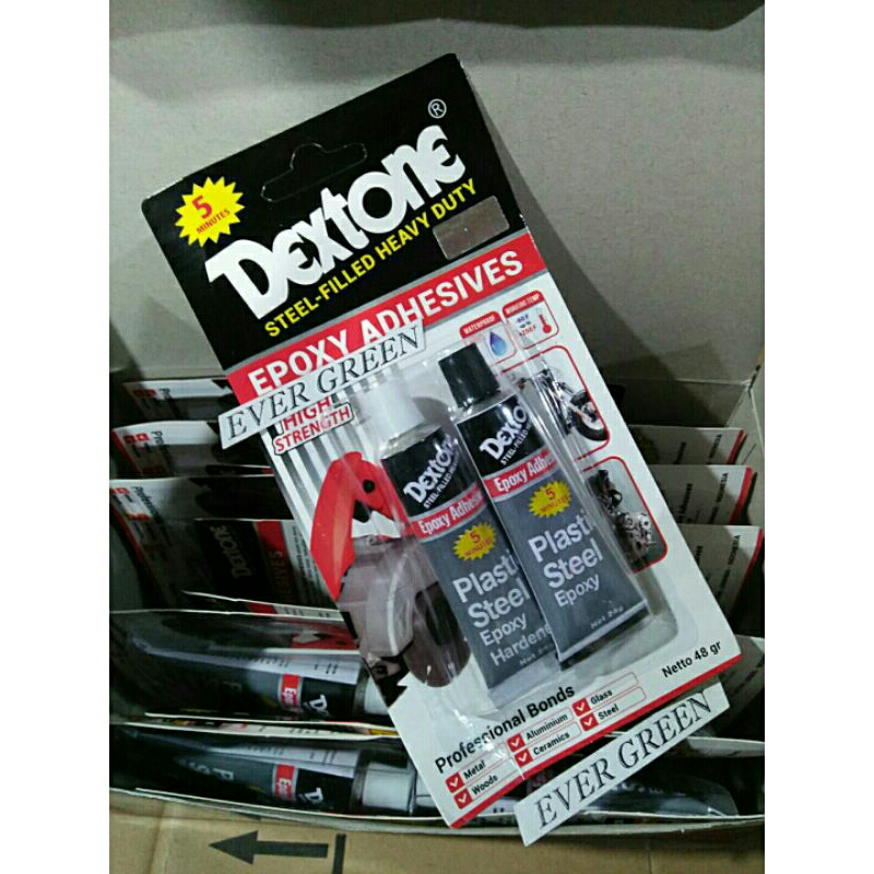 Jual Lem Besi DEXTONE 5 menit Original (HARGA 1 PAK 12 SET) Rapid