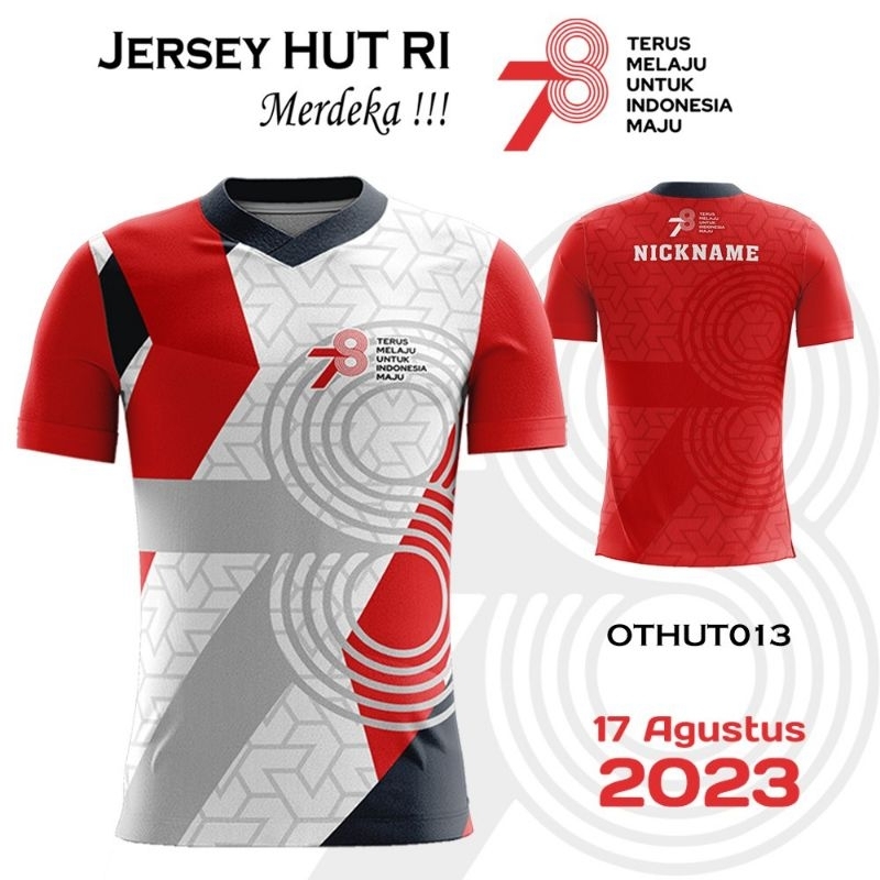 Jual BAJU JERSEY AGUSTUSAN 2023 KAOS HUT RI 2023 KAOS PERAYAAN