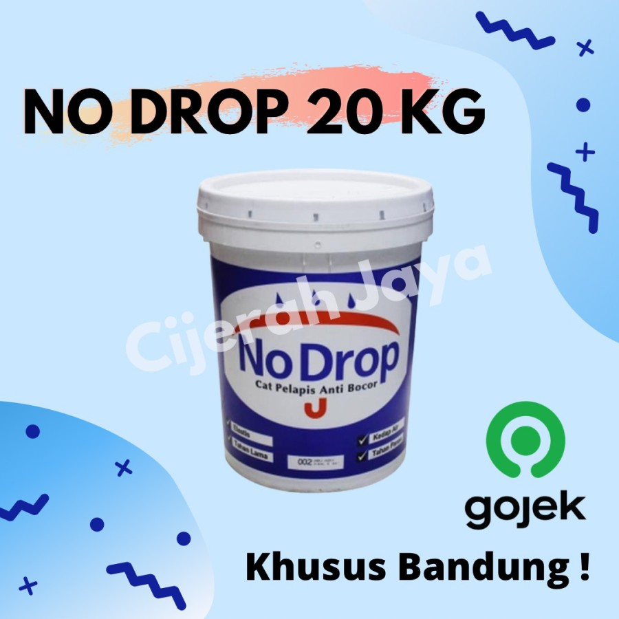 Jual No Drop Cat Pelapis Anti Bocor 1pail 20 Kg Waterproofing Bw Gojek Shopee Indonesia 3755