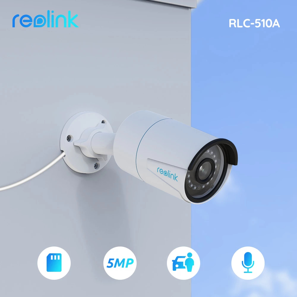 Jual Reolink RLC 510A 5MP Super HD PoE IP Camera Waterproof Outdoor ...
