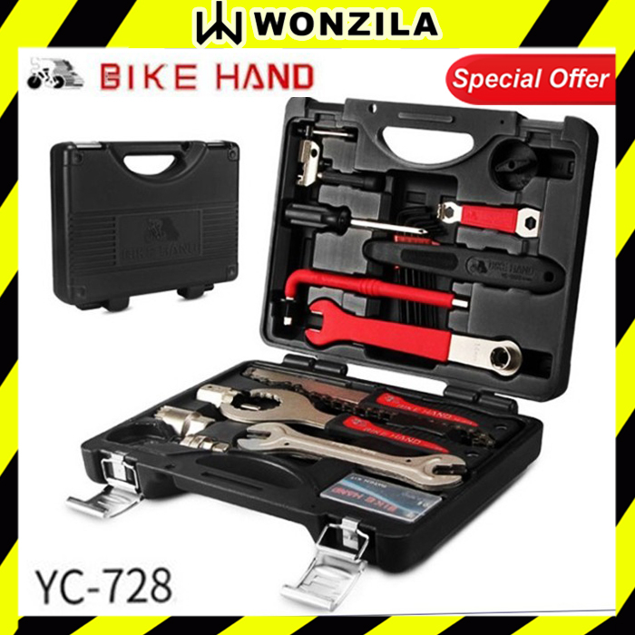 Kit Attrezzi Professionale Per Biciclette Bike Hand YC-728 - Set Completo 18 Pezzi Per Manutenzione Shimano - Foto 2