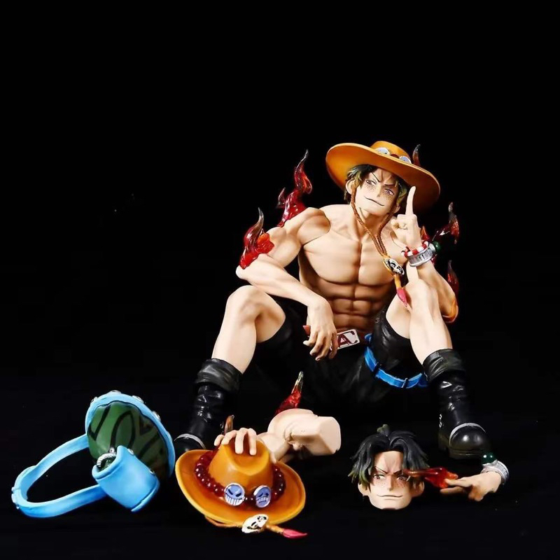 Jual action figure one piece portgas d ace sitting position box ...