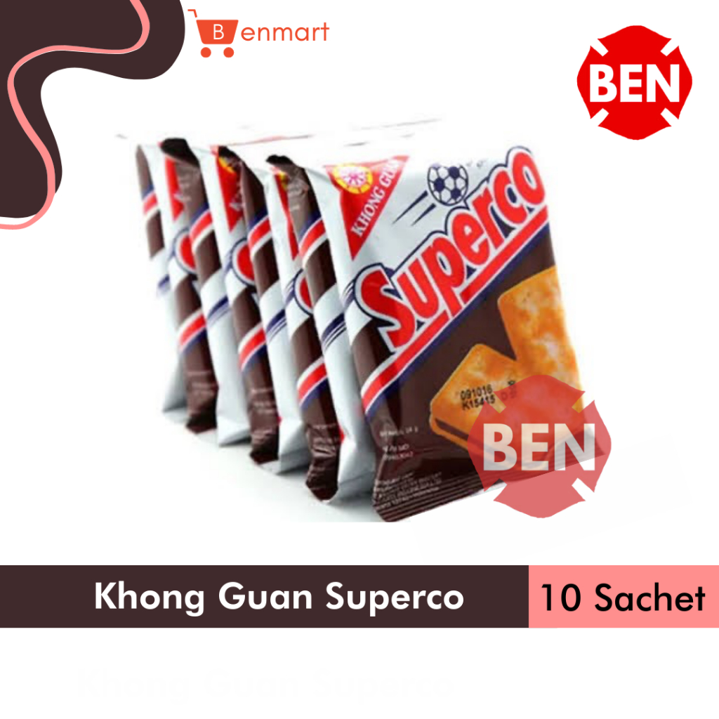 Jual Khong Guan Superco 1 Renceng 10Sachet Biskuit Malkist Coklat ...