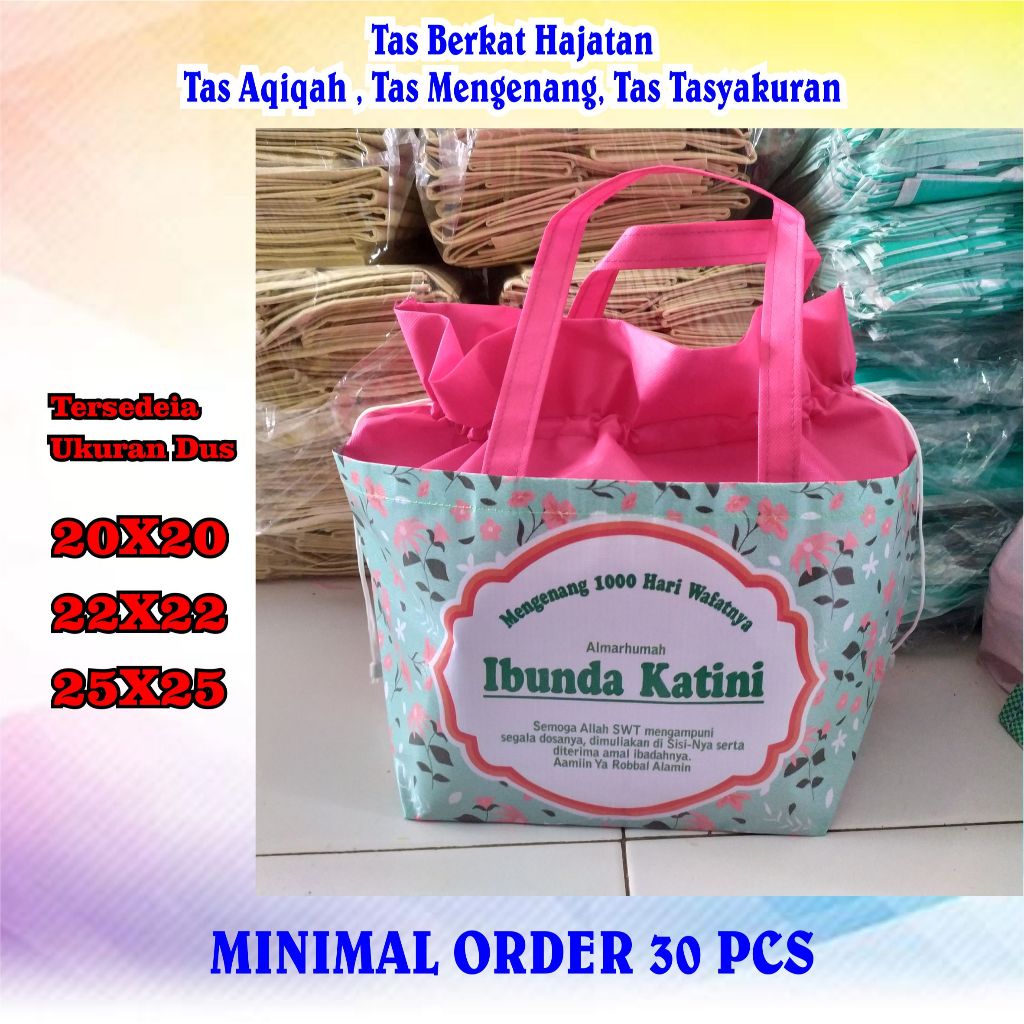 Jual Tas Hantaran Berkat Serut / Tas Hajatan / Tasyakuran Kehamilan