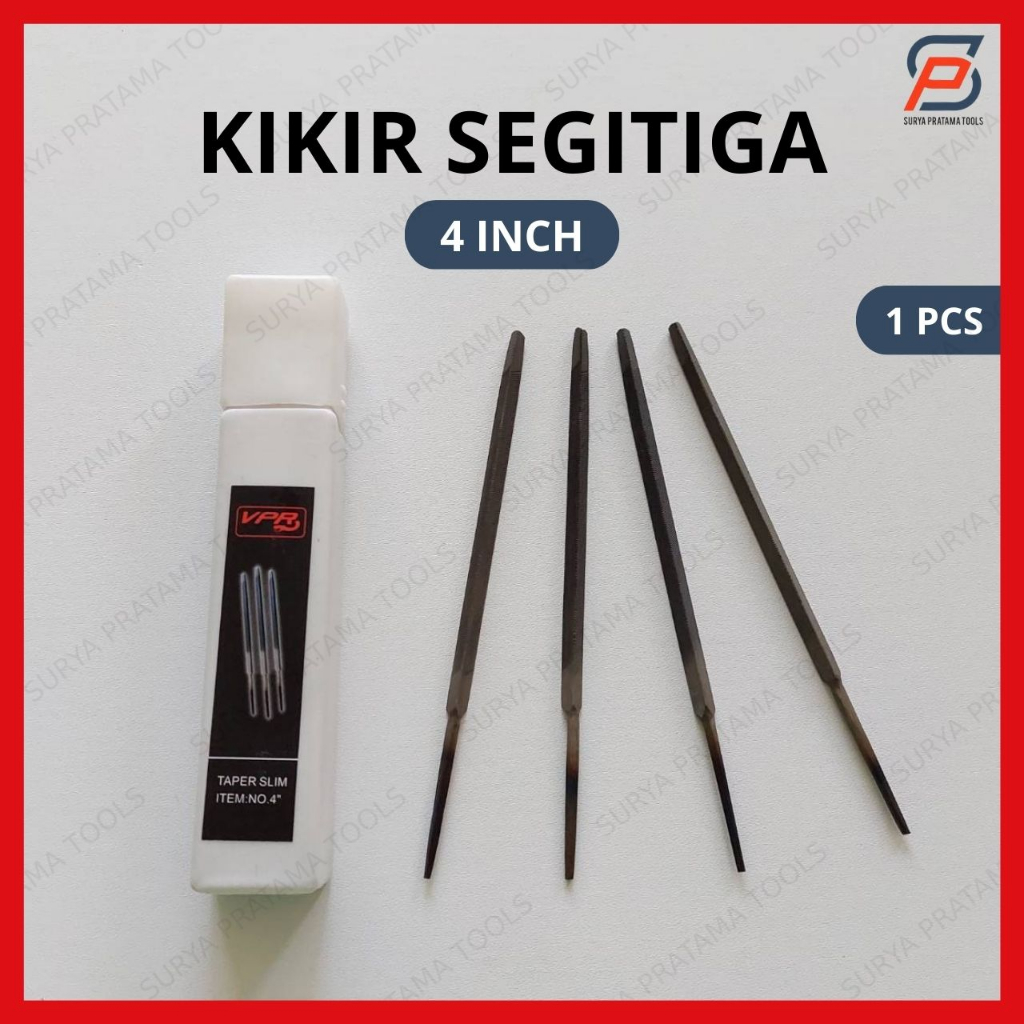 Jual Kikir Segitiga Slim 4 Inch Kikir Gergaji - Taper Slim Files 4 ...