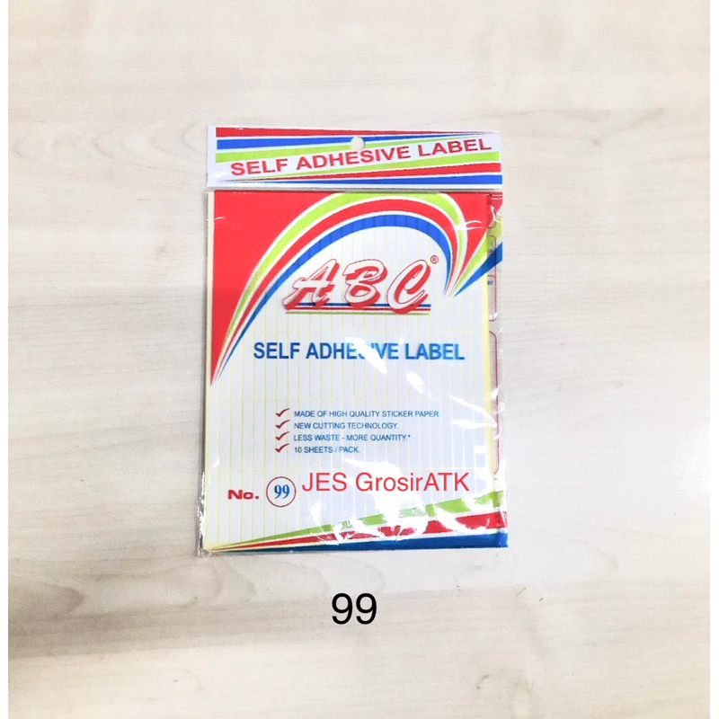 Jual ABC Label Stiker Nama no 103 99 121 112 / Label Undangan / Self ...