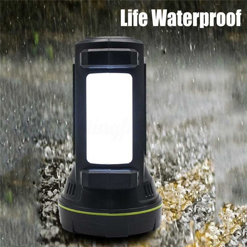 Jual Senter LED Super Terang Bisa Di Charge 10W 13500 Lumens-Hitam ...