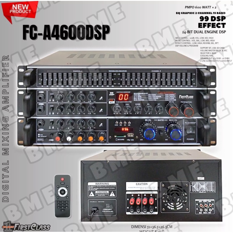 Jual Power Amplifier Karaoke FC A4600 DSP Bluetooth Original FCA4600DSP
