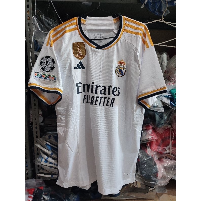 Jual MUSIM DEPAN import fullpatch Jersey bola Real Madrid Home 2023/