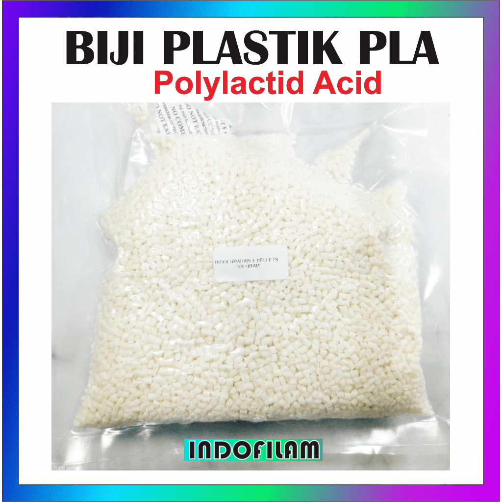Jual 1 KG BIJI PLASTIK PLA POLYLACTID ACID BIODEGRADABLE BIOGREEN PELLETS acid starch bioplastik