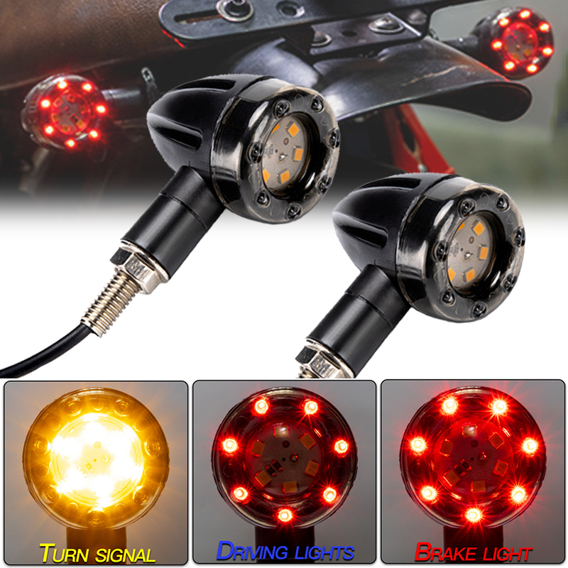 Jual Lampu Led Stop Rem Sen Sein Senja Motor Custom Classic Bobber Harley Cafe Racer Daytime