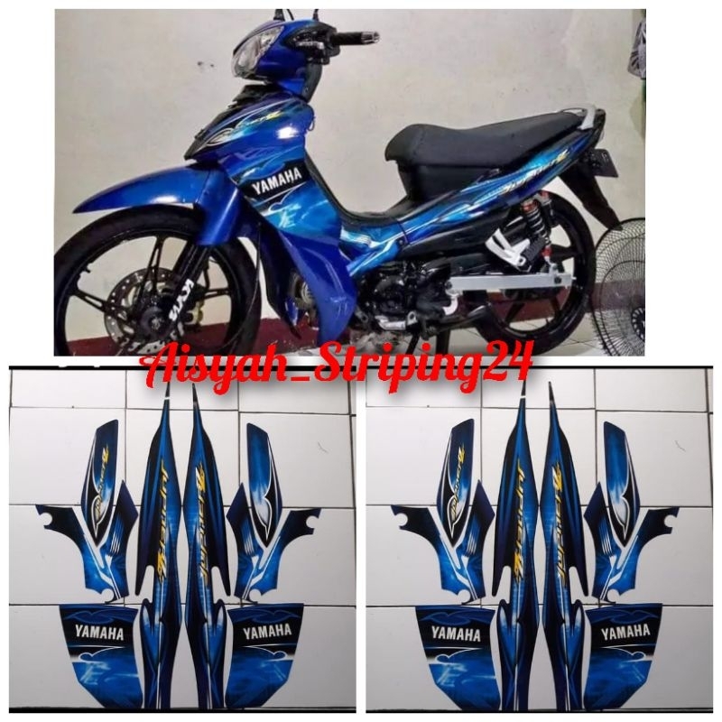 Jual STIKER STICKER STRIPING LIS LES POLET BODY MOTOR YAMAHA JUPITER Z