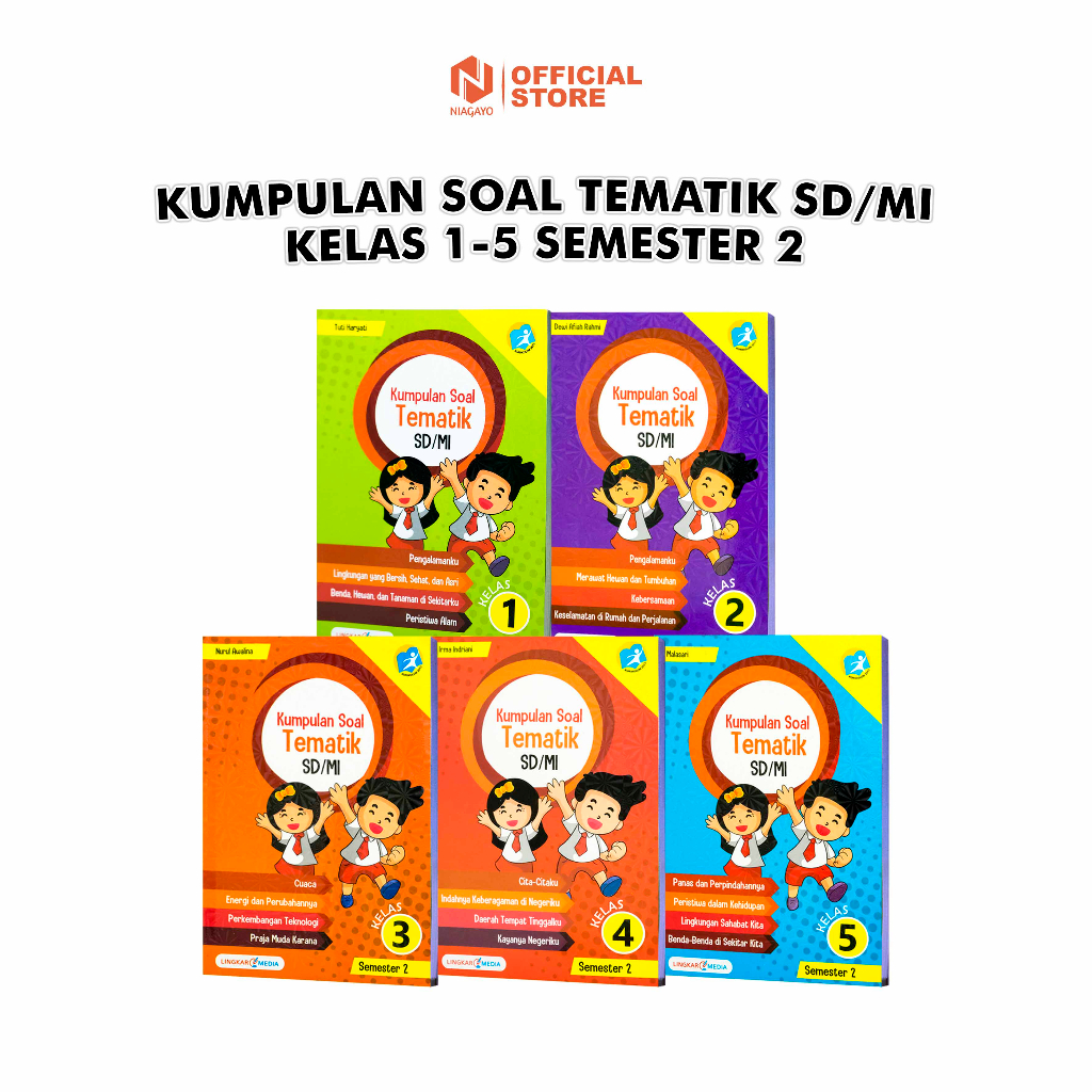 Jual Buku Kumpulan Soal Tematik SD / MI Kelas 1 - 6 Semester 2 | Shopee ...