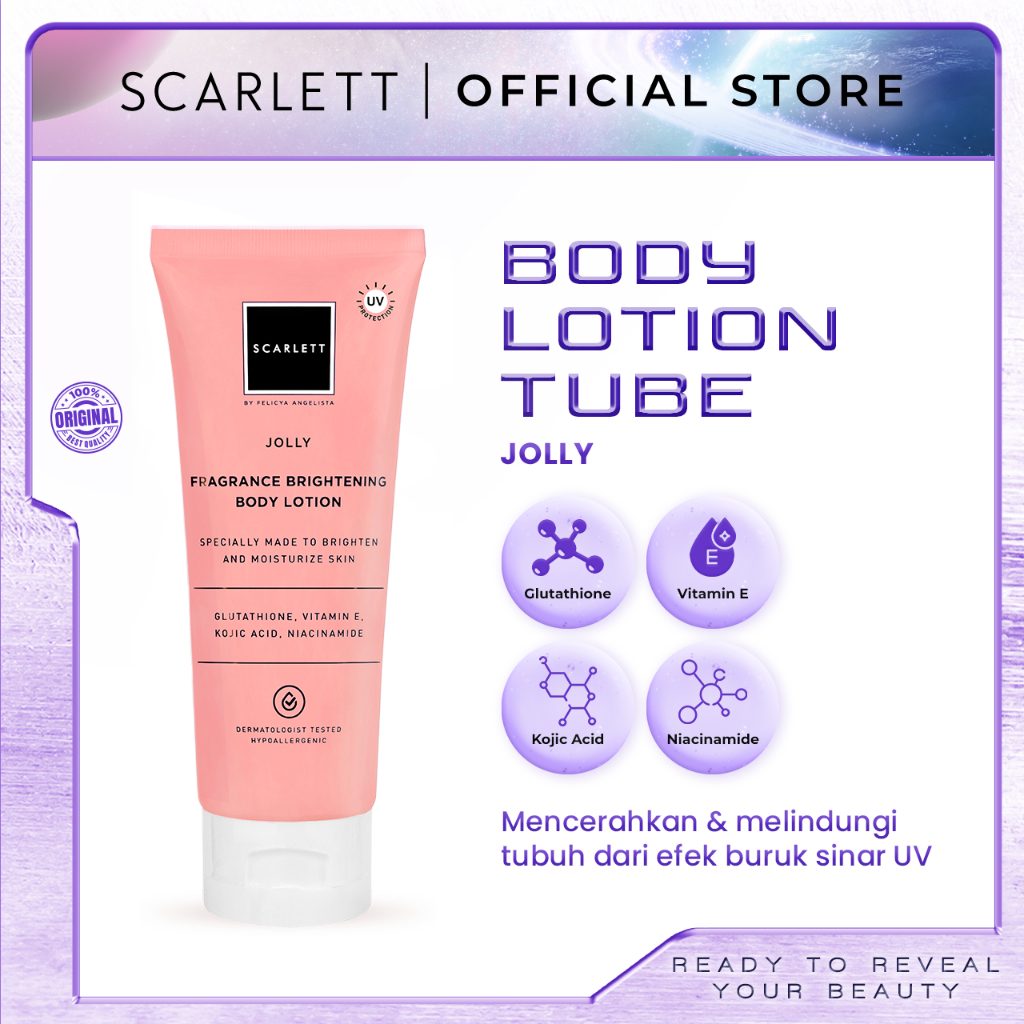 Jual Scarlett Whitening Body Lotion Jolly Tube Shopee Indonesia