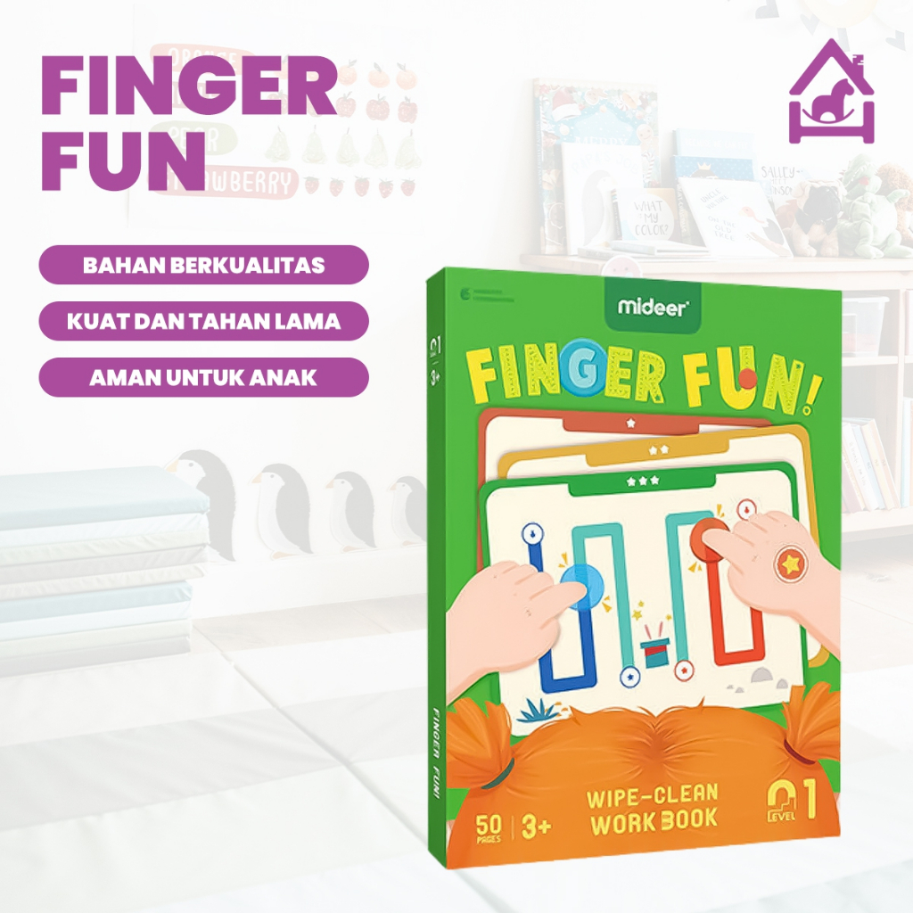 Jual MIDEER FINGER FUN/TRACKING THE LINES/MAINAN EDUKASI/MAINAN ANAK ...
