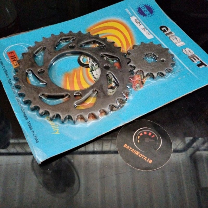 Jual Gir gear set depan plus belakang 1535T vega r new jupiter z lama