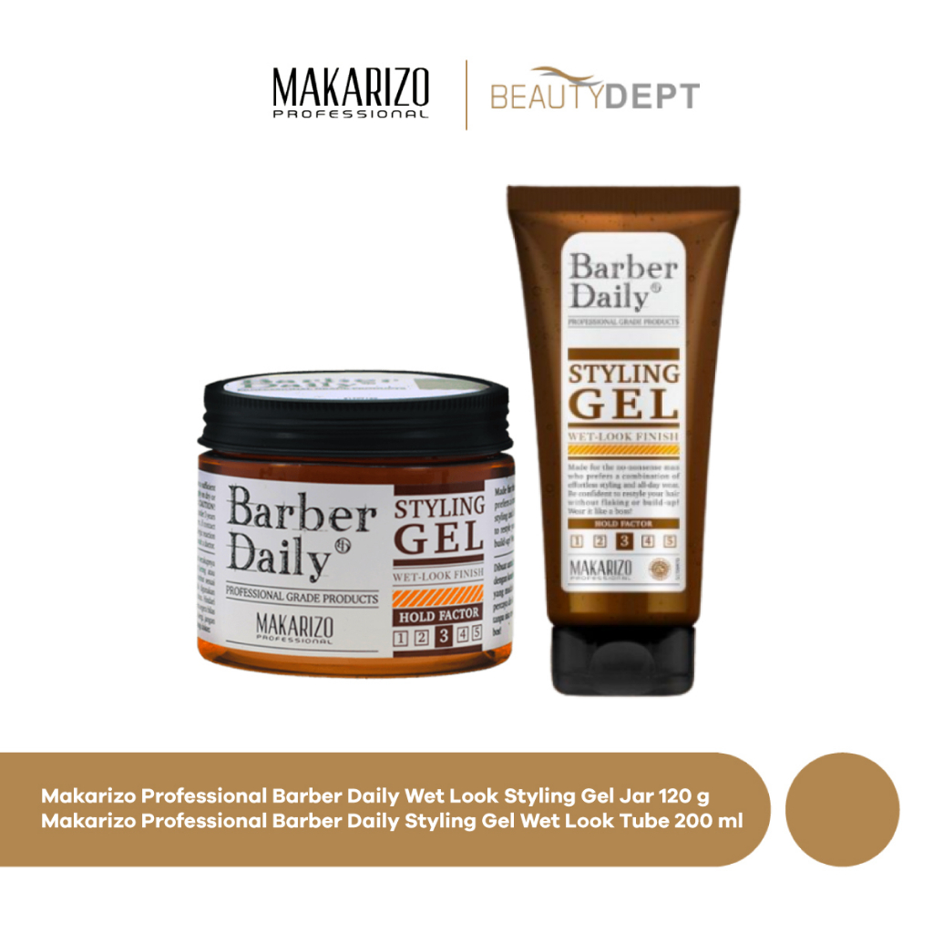 Jual Makarizo Barber Daily Wet Look Styling Gel Shopee Indonesia