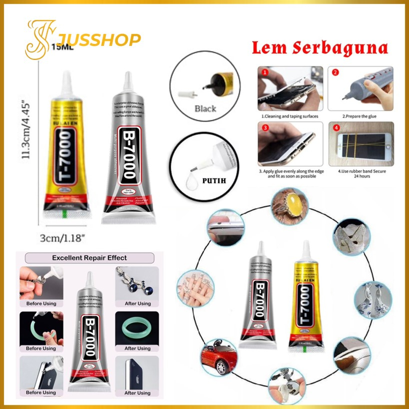 Jual Lem LCD Touchscreen 15ml T-7000 Hitam Bening Lem Perhiasan ...