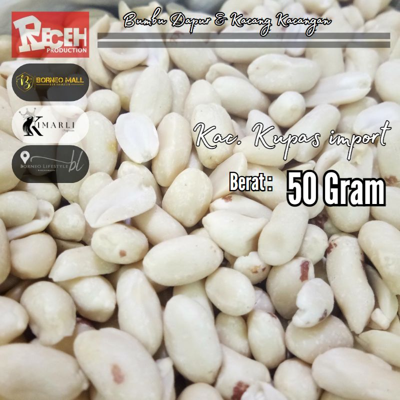 Jual Kacang Kupas Import Kacang Tanah Kupas Import 50 Gram Shopee