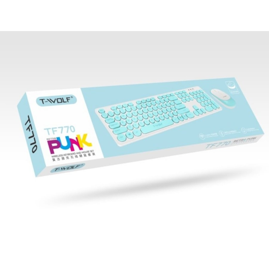 Jual Keyboard mouse t-wolf wireless 2.4ghz membrane 104 keys fullsize ...