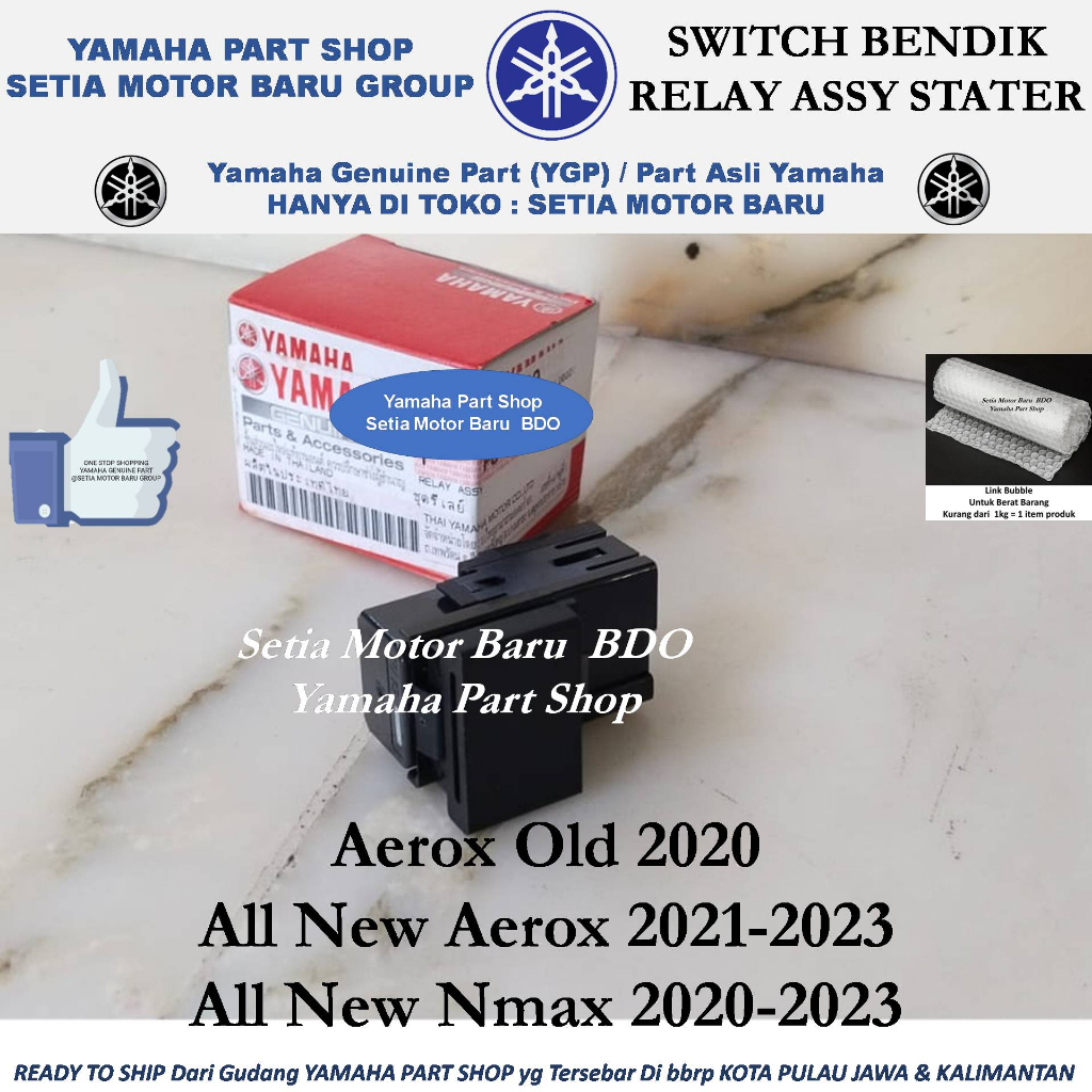 Jual Switch Bendik Relay Assy Stater Aerox Old All New Aerox Nmax N Max Asli Yamaha Bandung