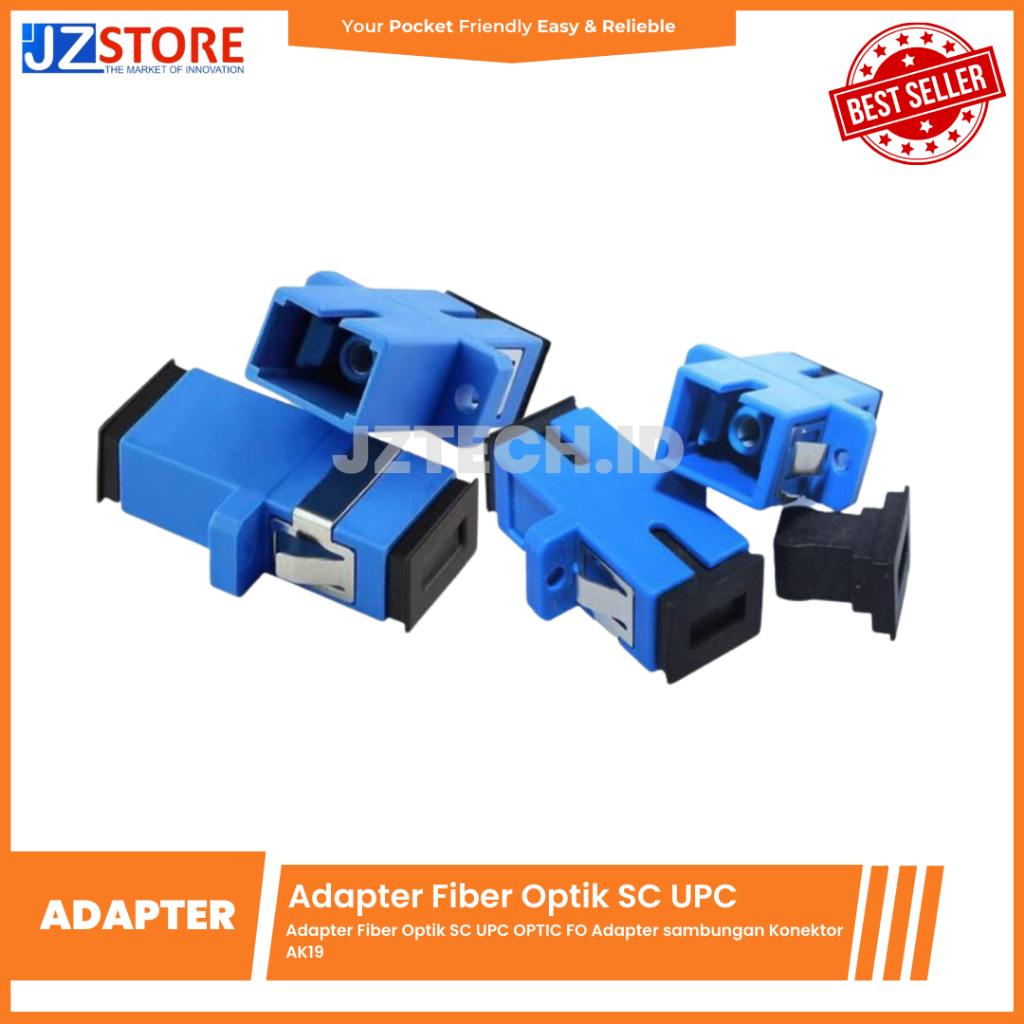 Jual Adapter Fiber Optik SC UPC OPTIC FO Adapter Sambungan Konektor ...