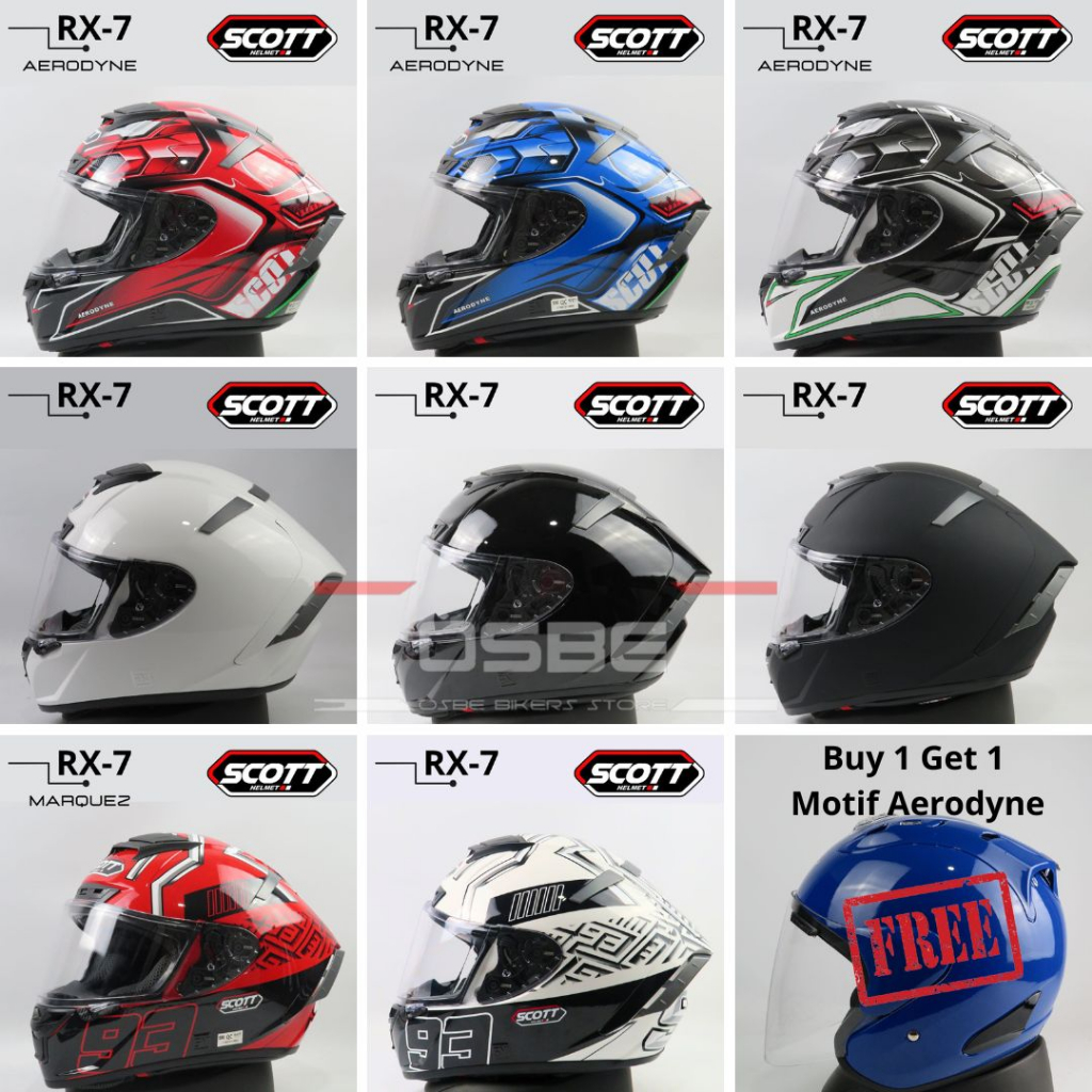 Jual HELM FULL FACE SCOTT RX 7 X14 FULL FACE / HELM FULL FACE LIMITED ...