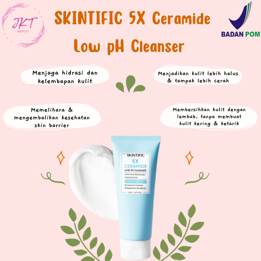 Jual Skintific 5x Ceramide Low Ph Cleanser Facial Wash Gentle