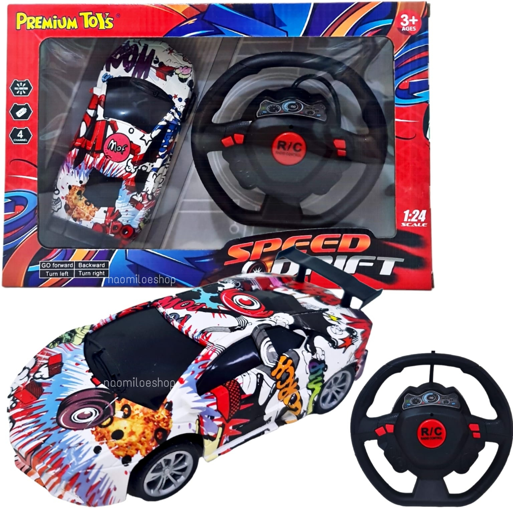 Jual RC SETIR balap GRAFFITI mainan mobil remote control mobil balap ...
