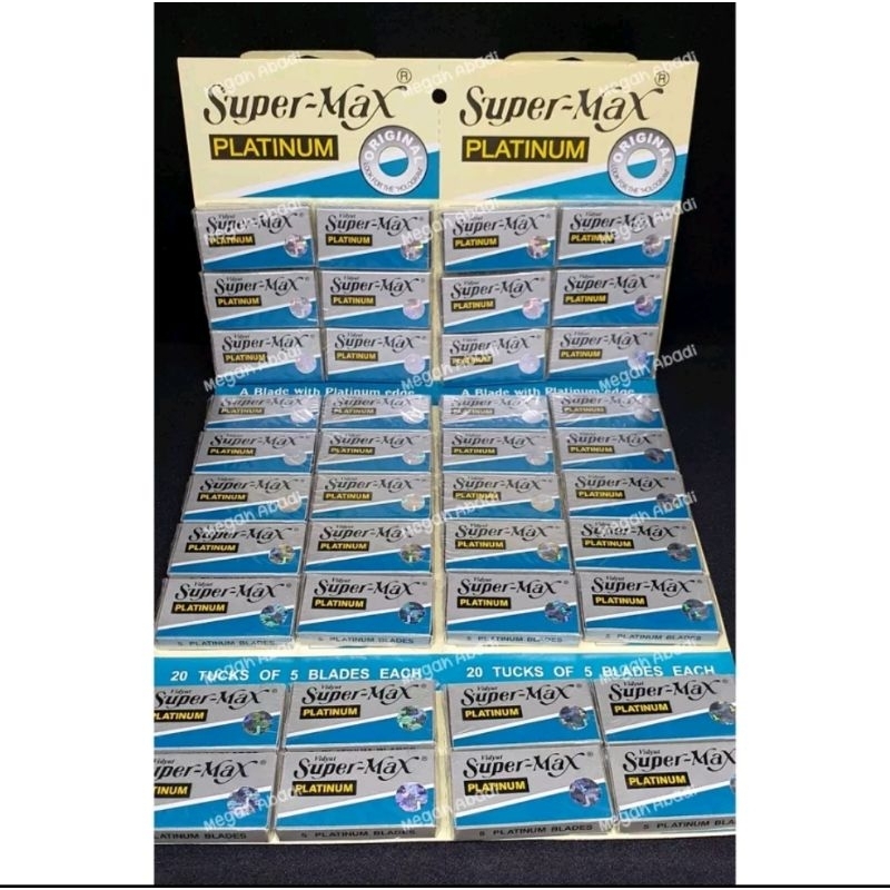 Jual Silet Supermax Platinum original razor pangkas barber READY STOCK ...