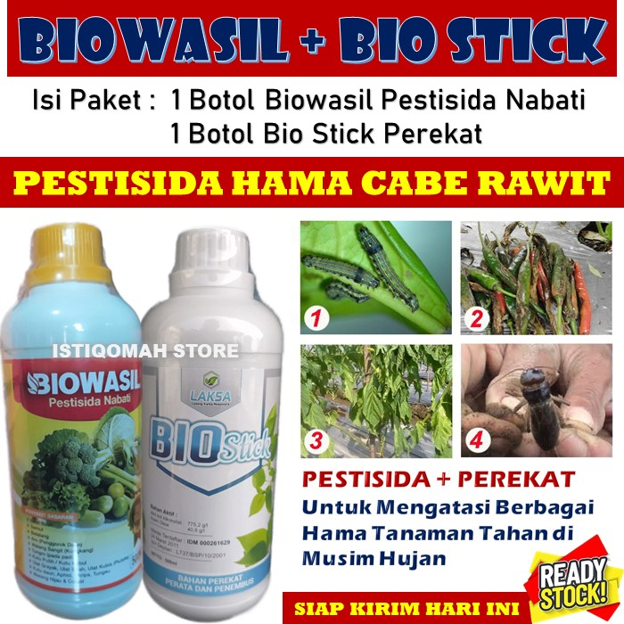 Jual OBAT HAMA CABE RAWIT Terbaik Tahan di Musim Hujan BIOWASIL + BIO