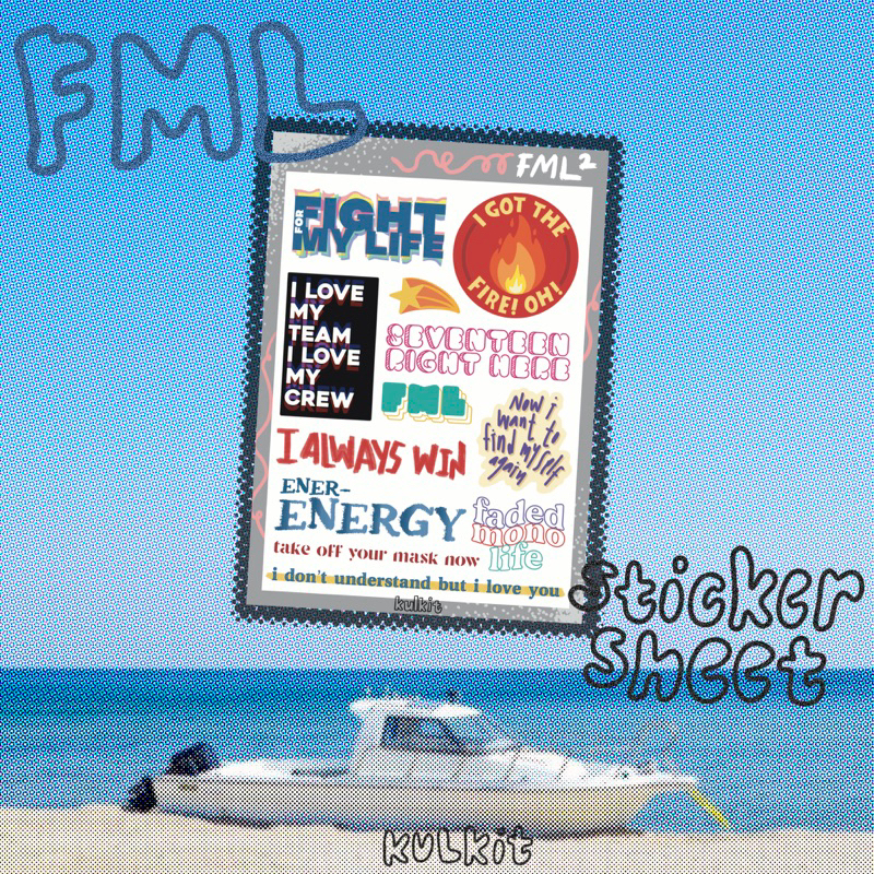 Jual FML seventeen stickers sheet by kulkit | Shopee Indonesia