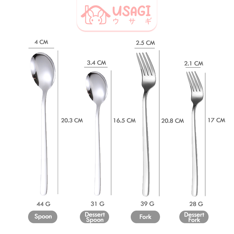 Jual USAGI OFFICIAL - 304 Stainless Steel Korean Cutlery PREMIUM ...