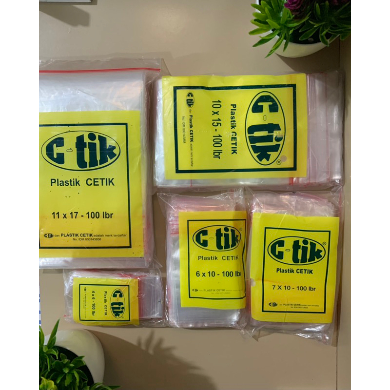 Jual Plastik Klip Merek C-TIK. Makanan Sambal Kecil Besar Obat Tebal ...