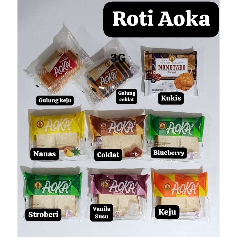 Jual Roti Aoka Aneka Rasa 4 pc | Shopee Indonesia
