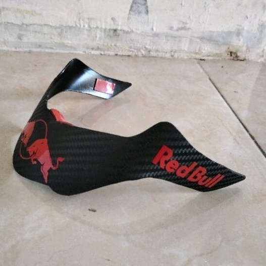 Jual spoiler helm KYT r10 carbone hitam motif red bull merah Shopee
