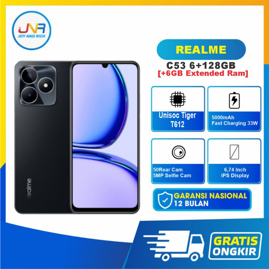 Jual Realme C53 6/128GB NFC [+6GB Extended Ram] Original Garansi Resmi ...