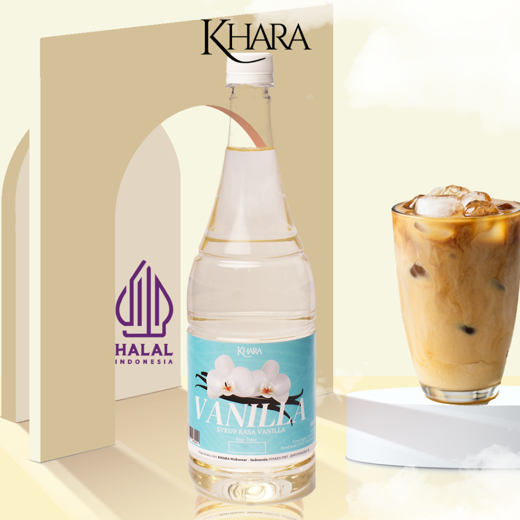 Jual Sirup Khara Vanilla 1000ml Khara Vanilla Flavoured Syrup 1000ml