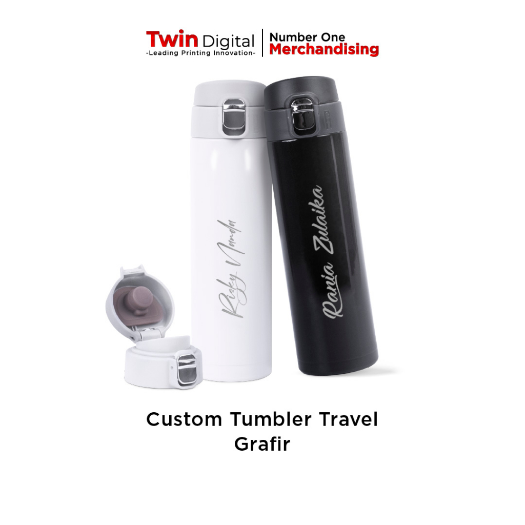 Jual Twindigital Tumbler Custom Botol Minum Tumbler Termos 500ml Tumbler Travel Grafir 3774