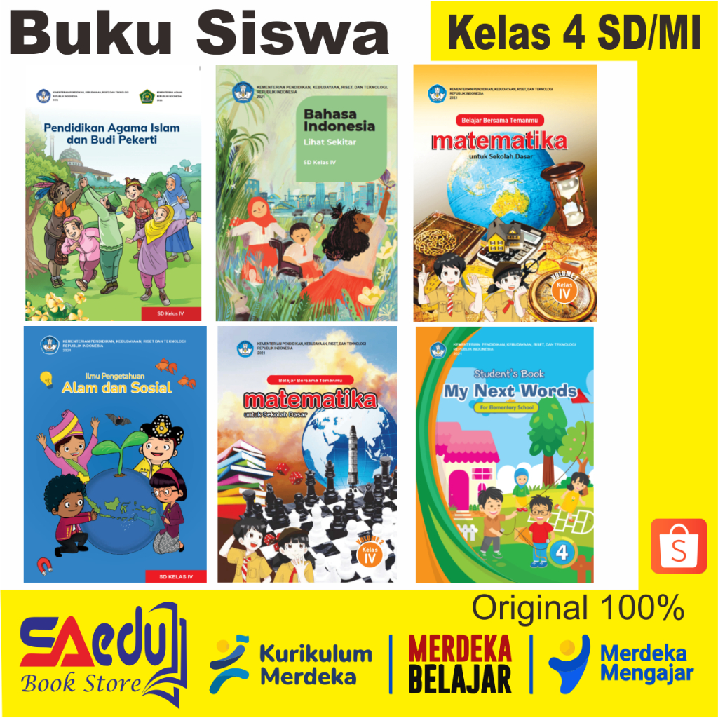 Jual Buku Siswa KURIKULUM MERDEKA SD/MI KELAS 4 | Shopee Indonesia