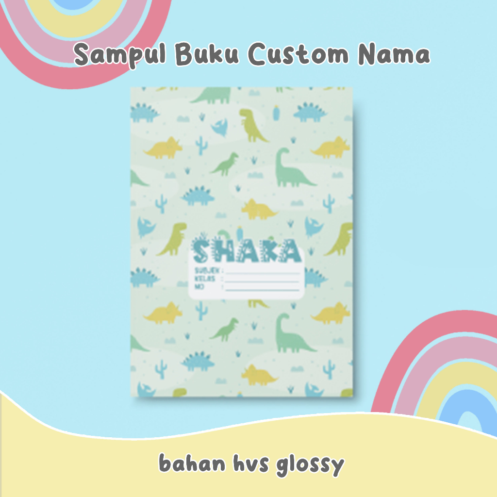 Jual Sampul Buku Custom Nama Untuk Buku Ukuran Kecil Shopee Indonesia 6462