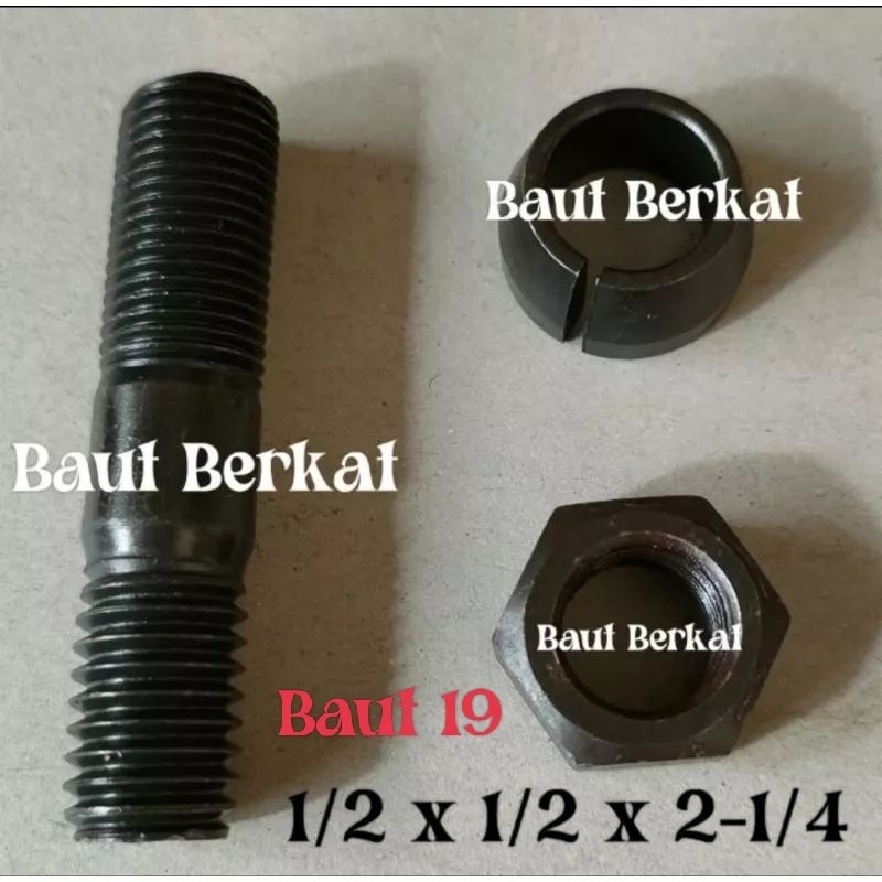 Jual baut nap roda PS robahan baut as PS robahan 1/2 x 1/2 x 2-1/4 ...