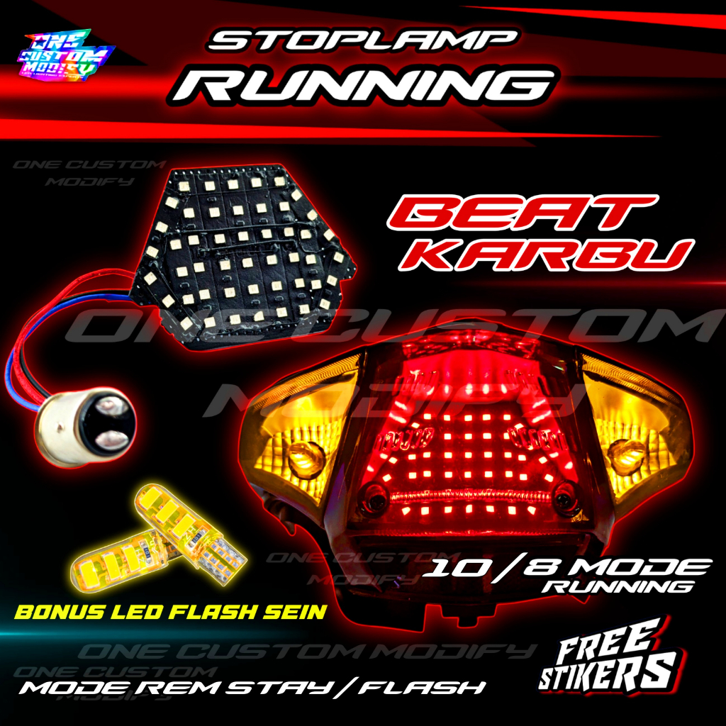 Jual Stoplamp Running Beat Karbu Lampu Led Rem Belakang Motor One