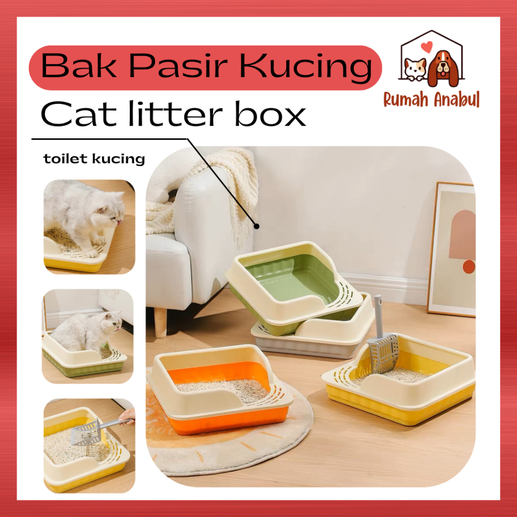 Jual Bak Pasir Kucing Tempat Pup Kucing Cat Liter Box Toilet