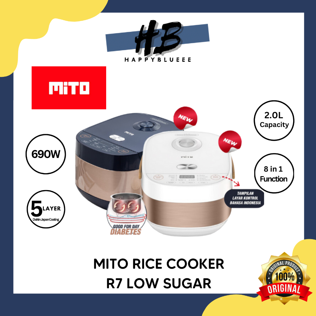 Jual MITO RICE COOKER DIGITAL R7 LOW SUGAR Shopee Indonesia