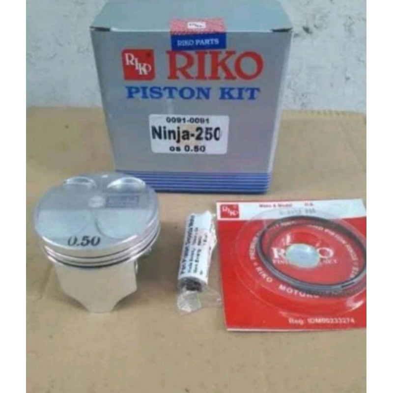 Jual PISTON KIT SEHER SET RING KAWASAKI NINJA 250 KARBU/FI INJEKSI 62/ ...