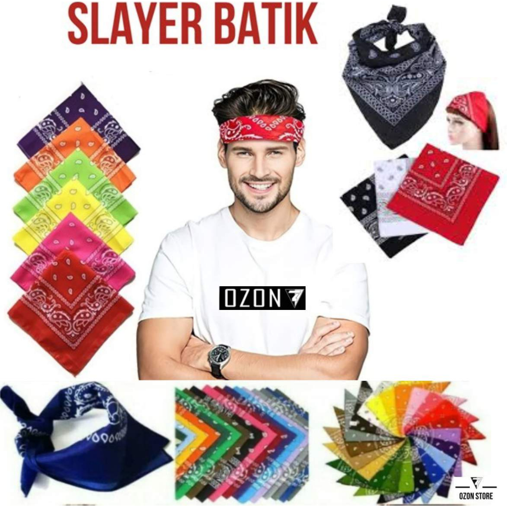 Jual Slayer Motif Batik Badana Slayer Kain Batik Syal Multifungsi