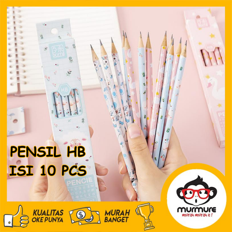 Jual Murmure I Pensil Set Hb Isi 10 Pcs Alat Tulis Sekolah Set