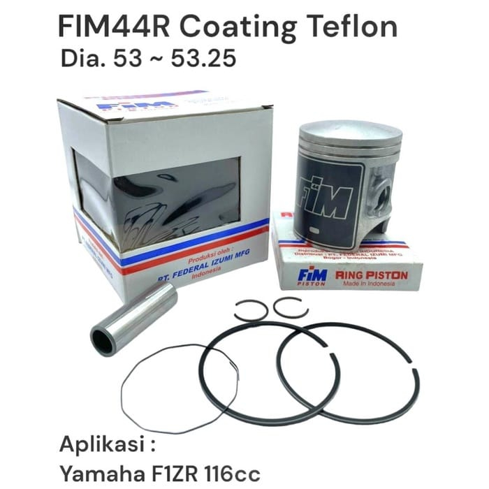 Jual Piston Kit F1ZR COATED TEFLON FIM44R FORCE 1 FIZR FIM IZUMI ...
